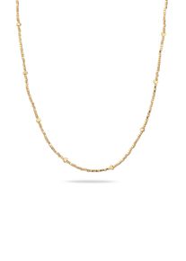 Kette ohne Anh&auml;nger Elli "Halskette Herz Synthetischer H&auml;matit Gold 925 Sterling Silber vergoldet" Gr. 40, gold, Halsketten, Damen, Silber 925 (Sterlingsilber), Kette ohne Anh&auml;nger
