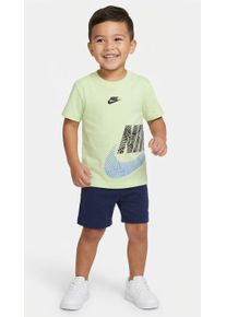 T-Shirt Nike Sportswear "NKB IN THE ZONE JERSEY", Jungen, Gr. 98 (3), light liquid, Obermaterial: 60% Baumwolle, 40% Polyester, normal, Rundhals, Shirts T-Shirt, f&uuml;r Kinder, sportlicher Stil, Kurzarmdesign, Rundhalsausschnitt