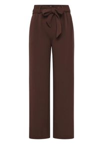 Stoffhose Zero "Hose mit Stoffg&uuml;rtel", Damen, Gr. 40, EURO, chicory coffee, Obermaterial: 4% Elasthan EL. 96% Polyester PES., Hosen Stoffhose