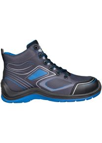 Sicherheitsschuh SAFETY JOGGER WORKS "Flow Mid" Gr. 48, schwarz (schwarz, blau), 48, Obermaterial: 100% Textilmaterial TEXMAT., Schuhe, Sicherheitsschuh