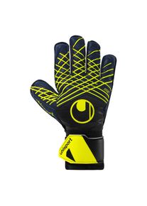 Torwarthandschuhe Uhlsport "Torwarthandschuhe Prediction Soft Pro Kids", Kinder, Gr. 7, blau (marine, wei&szlig;, fluo gelb), Obermaterial: 81% Gummi rubber. 13% Polyester PES. 6% Nylon NY., Handschuhe Torwarthandschuhe