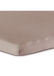 Bettlaken Florella "DELUXE Zwirn Jersey, 100% Baumwolle", taupe, B:180cm, Feinjersey, Obermaterial: 100% Baumwolle CO., Bettlaken, Bettlaken