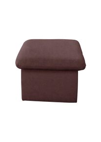 Hocker COTTA "Casino", braun, B:56cm H:42cm T:56cm, Luxus-Kunstleder;NaturLEDER, echtes Rindsleder;Luxus-Microfaser (100% Polyester);SOFTLUX-Kunstleder, Hocker, Hocker