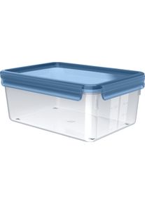 Frischhaltedose Emsa "Clip & Close Eco", blau (blau, transparent), B:19,5cm H:11cm L:26,5cm, Polyprophylen (PP), Lebensmittelaufbewahrungsbeh&auml;lter, Frischhaltedose, 100% dicht, mikrowellen-/sp&uuml;lmaschinen-/gefriergeeignet