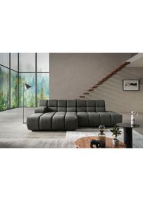Ecksofa DESIGNWERK "Cielo L-Form, Design und aufwendige Detailverarbeitung", key west hunter, B:281cm H:83cm T:168cm, 100% Polyester, Sofas, Ecksofa, mit Sitztiefenverstellung