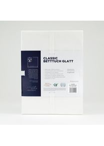 Bettlaken Florella "CLASSIC glatt, 100% Baumwolle", wei&szlig;, B:235cm L:260cm, Renforc&eacute;, Obermaterial: 100% Baumwolle CO., Bettlaken, Bettlaken