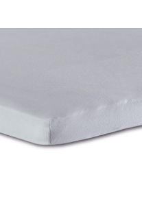 Bettlaken Florella "DELUXE Zwirn Jersey, 100% Baumwolle", platin, B:180cm, Feinjersey, Obermaterial: 100% Baumwolle CO., Bettlaken, Bettlaken