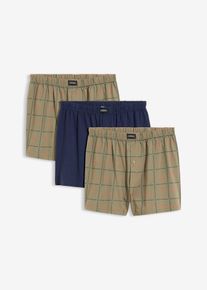 Boxershorts (3-pack) - bl&aring; - storlek 10 (4XL) - bonprix