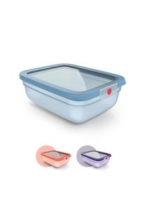 Frischhaltedose Emsa "oneClick", blau, B:20,19cm H:8,5cm L:25,97cm, Polyprophylen (PP), Lebensmittelaufbewahrungsbeh&auml;lter, Frischhaltedose, verschlossen mit nur 1 x Klick, 100% dicht, made in Germany