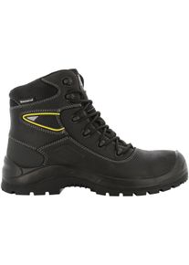Sicherheitsschuh SAFETY JOGGER WORKS "Basalt" Gr. 41, schwarz, 41, Obermaterial: 50% Rindsleder Leather cow. 50% Lammleder LEL., Schuhe, Sicherheitsschuh