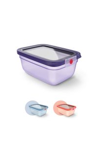 Frischhaltedose Emsa "oneClick", violett, B:15,95cm H:9,44cm L:21,73cm, Polyprophylen (PP), Lebensmittelaufbewahrungsbeh&auml;lter, Frischhaltedose, verschlossen mit nur 1 x Klick, 100% dicht, made in Germany