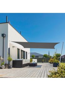 Gartensonnensegel, Anthrazit, 200x300 cm, Sonnenschutz, Sonnenschirme