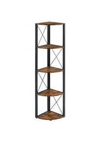 Boxxx Eckregal, Braun, Schwarz, Metall, Holzwerkstoff, 30x160x30 cm, stehend, B&uuml;rom&ouml;bel, B&uuml;rom&ouml;bel-Sets & B&uuml;rom&ouml;bel-Serien, B&uuml;rom&ouml;belserien