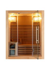 Sauna, Holz, Hemlocktanne, 150x190x120 cm, Freizeit & Co, Wellness & Gesundheit, Sauna