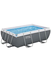 Bestway Pool-Set, Grau, Metall, Kunststoff, 196x84x282 cm, SGS-gepr&uuml;ft, Freizeit & Co, Pools & Wasserspa&szlig;, Pools, Stahlwandpools