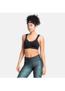 Sport-BH Odlo "Sport bra-PADDED HIGH", Damen, Gr. 90, Cup D, schwarz, Obermaterial: 85% Polyamid, 15% Elasthan, BHs Sport-BH, f&uuml;r intensive Aktivit&auml;ten, schnell trocknendes Material