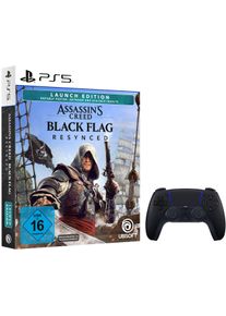 Playstation 5 Playstation 5-Controller "PS5 Controller + PS5 Assassin&rsquo;s Creed Black Flag Resynced", midnight schwarz, B:16cm H:6,6cm T:10,6cm, Spielecontroller, Playstation 5-Controller