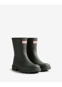 Gummistiefel Hunter "UNISEX DOWNPOUR SHORT BOOT", Herren, Gr. 43, schwarz olive, Synthetik, Schuhe Gummistiefel, wasserdicht