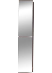 Garderobenschrank Home Affaire "Malcesine", korpus, front: wei&szlig;, spiegel, Schr&auml;nke, Garderobenschrank, Garderobenschrank mit 2 T&uuml;ren - (B/T/H) 37/34/191 cm