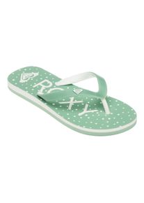 Sandale Roxy "Tahiti", M&auml;dchen, Gr. 35, gr&uuml;n (sage), Obermaterial: 100% Synthetikmaterial / Futter: N/A / Au&szlig;ensohle: 100% EVA., Schuhe Sandale