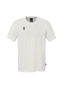 T-Shirt Kempa "Trainings-T-Shirt Game Changer Kids", M&auml;dchen, Gr. 164, beige (natural), Obermaterial: 100% Baumwolle CO(Bio)., Shirts T-Shirt