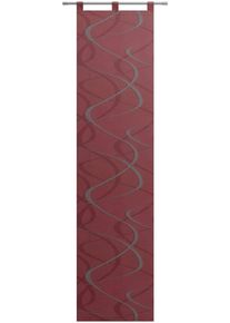Neutex for you! Schiebegardine NEUTEX FOR YOU "Pelotas" Gr. 2, rot (marsala), B:57cm H:175cm, Scherli, Polyester, Gardinen, Schiebegardine, inkl. Beschwerunsstange, Halbtransparent, Schlaufen-Aufh&auml;ngung, modern