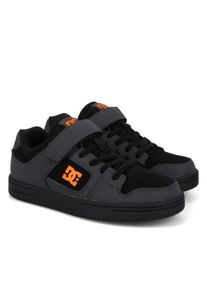 Sneaker DC Shoes "Manteca 4 V", Jungen, Gr. 6(37), orange (grau, schwarz, orange), Obermaterial:51% Leder, 49% Synthetikmaterial;, Schuhe Sneaker