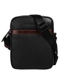 Umh&auml;ngetasche Bugatti "CORSO DELUXE", Damen, Gr. B/H/T: 16cm x 19cm x 4cm onesize, schwarz, Leder, leicht gl&auml;nzend, unifarben, Taschen Umh&auml;ngetasche, echt Leder