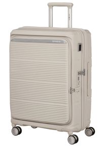 Hartschalen-Trolley Samsonite "PARALUX, verschiedene Gr&ouml;&szlig;en und Farben", Damen, Gr. B/H/T: 47cm x 67cm x 30cm 72 l, stone grau, Polypropylen, Koffer Hartschalen-Trolley, mit arretierbarem und versenkbarem Druckknopf-Trolleysystem