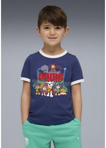 T-Shirt Puma "X PAW PATROL RINGER TEE", Jungen, Gr. 98, blau jewel, Jersey, Obermaterial: 100% Baumwolle, bedruckt, regular fit normal, Rundhals, Shirts T-Shirt, Regular Fit, Kurzarm, f&uuml;r Kinder, mit Rundhalsausschnitt