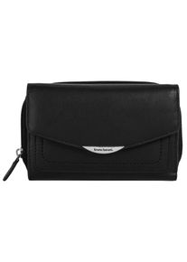 Geldb&ouml;rse Bruno Banani, Damen, schwarz, Leder, leicht gl&auml;nzend, unifarben, Kleinlederwaren Geldb&ouml;rse, echt Leder