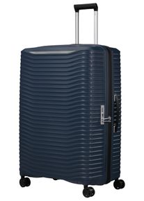 Hartschalen-Trolley Samsonite "UPSCAPE, verschiedene Gr&ouml;&szlig;en und Farben", Damen, Gr. B/H/T: 54cm x 81cm x 34cm 133 l, blau (blau nights), Polypropylen, gestreift, Koffer Hartschalen-Trolley, mit Volumenerweiterung, mit Tragegriff oben und seitlich