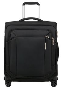 Weichgep&auml;ck-Trolley Samsonite "RESPARK, verschiedene Gr&ouml;&szlig;en und Farben", Damen, Gr. B/H/T: 45cm x 56cm x 25cm 60 l, ozone schwarz, Polyester, Koffer Weichgep&auml;ck-Trolley, mit mehreren Tragegriffen, Innenmaterial aus Polyester