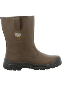 Sicherheitsschuh SAFETY JOGGER WORKS "Alaska" Gr. 41, braun (dunkelbraun), 41, Obermaterial: 50% Rindsleder Leather cow. 50% Lammleder LEL., Schuhe, Sicherheitsschuh
