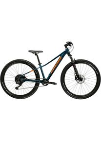 Jugendfahrrad KROSS "Jugend-MTB Level Jr 5.0" Gr. 33, blau (blau, schwarz), Fahrr&auml;der, Kinder, 33cm, 26 Zoll (66,04cm) hinten: 26 Zoll (66,04cm), Jugendfahrrad