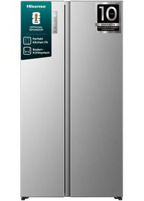 HISENSE Side-by-Side "RS3P538NA", Energieeffizienz: E, inox, B:91,1cm H:178,6cm T:600cm, K&uuml;hlschr&auml;nke, einfacher Side by Side mit Premium-Ausstattung, Side-by-Side