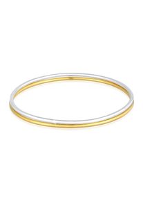 Armreif Elli Premium "Armband Armreif Basic Zart Bi-Color 2er Set 925 Silber" Gr. 200, bunt (zweifarbig), Armb&auml;nder, Damen, 200, Silber 925 (Sterlingsilber), Armreif
