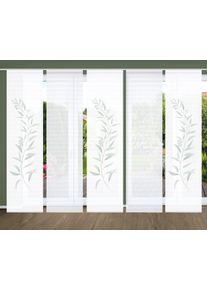 Schiebegardine HOME IN GREEN "CELSO" Gr. 1, gr&uuml;n (mint), B:60cm H:245cm, Polyester, Gardinen, Schiebegardine, SET DIGITALDRUCK,BAMBUSOPTIK RECYCELT