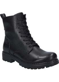 Stiefelette Josef Seibel "Marta 02, black-black", Damen, Gr. 43, schwarz (schwarz, schwarz), Obermaterial: 100% Rindsleder Leather cow., Schuhe Stiefelette