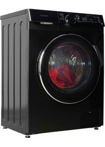 Hanseatic Waschmaschine "HWMK814A1BI (A-10%)", Energieeffizienz: A, schwarz, B:60cm H:85cm T:48cm, Waschmaschinen, inkl. 3 Jahre Herstellergarantie, Waschmaschine