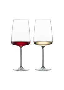 Weinglas ZWIESEL GLAS "Weingl&auml;ser Vivid Senses 660 ml 2er Set transparent", bunt (transparent), 2 tlg., Glas, Trinkgef&auml;&szlig;e, Weinglas