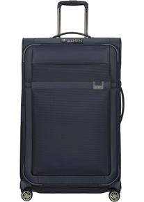 Weichgep&auml;ck-Trolley Samsonite "AIREA, verschiedene Gr&ouml;&szlig;en und Farben", Damen, Gr. B/H/T: 49cm x 78cm x 29cm 112 l, blau (dunkelblau), Nylon, unifarben, Koffer Weichgep&auml;ck-Trolley, mit Volumenerweiterung, mit mehreren Tragegriffen, mit Fronttasche