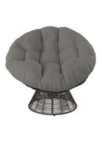 Ambia Garden Garten-Relaxsessel, Beige, Metall, Kunststoff, F&uuml;llung: Baumwolle (recycelt), 96x86x78 cm, Gartenm&ouml;bel, Gartenliegen, Liegest&uuml;hle