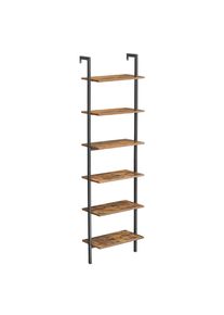 Boxxx Regal, Braun, Schwarz, Holzwerkstoff, Vintage, 6 F&auml;cher, 60x204.8x30 cm, stehend, in verschiedenen Gr&ouml;&szlig;en erh&auml;ltlich, Holzm&ouml;bel, Wohnw&auml;nde Holz, Wohnwand Serien Holz
