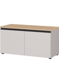 Schuhbank Germania "Cormano", kaschmir, lindberg, eiche, nachbildung, B:96cm H:49cm T:41cm, Holzwerkstoff, Sitzb&auml;nke, Schuhbank