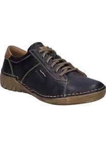 Schn&uuml;rschuh Josef Seibel "Felicia 02, ocean-kombi", Damen, Gr. 41, blau (ocean, kombi), Obermaterial: 100% Rindsleder Leather cow., Schuhe Schn&uuml;rschuh