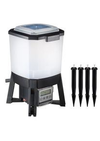 Ubbink Fisch-Futterautomat "Koi Feeder - SOLAR", transparent, B:25,2cm H:42cm L:27,5cm T:42cm, Futterautomaten, Solarbetrieben, Fisch-Futterautomat