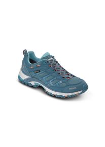Wanderschuh Meindl "Caribe Lady GTX", Damen, Gr. 8, blau (hellblau, orange), Obermaterial: 100% Nylon NY., Schuhe Wanderschuh