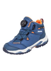 Wanderschuh Meindl "Java Junior GTX (Boa)", Kinder, Gr. 29, blau (marineblau, orange), Obermaterial: 100% Rindnubukleder CNU., Schuhe Wanderschuh