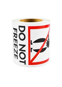 200Pcs 4In*2.4In Black Penguin Do Not Freeze Transport Warning Stickers Express Packaging Warning Labels Transport Warning Label Stickers, Handle with Care Warning Label Stickers Warehouse Storage Warning Label Stickers Fragile Goods Warning Logistics Transport Adhesive Label Stickers for Cups, Jars, Porcelain Bowls, Bottles, and Fragile Items